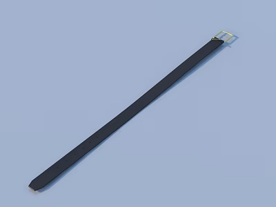 Practical Black Adjustable Fabric Strap With Metal Buckle For Daily Use 3d model