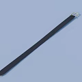 Practical Black Adjustable Fabric Strap With Metal Buckle For Daily Use
