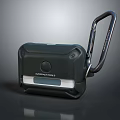 Black Portable Satellite Messenger 2 Device With Handle And Circular Button 3d model