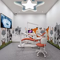 Modern Dental Clinic Reception Area With Front Desk Comfortable Seating And Soft Lighting