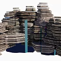 Natural Stacked Rockery Stones For Beautiful Garden Landscape Decoration