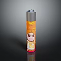 Stainless Steel Insulated Cup With Cartoon Girl Orange Design For Daily Use