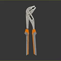 High Quality Hardware Pliers With Orange Gray Ergonomic Handles And Adjustable Jaws