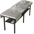 Modern Bathroom Accessories Including Soft Towels Slippers Bath Bottles And Storage Rack