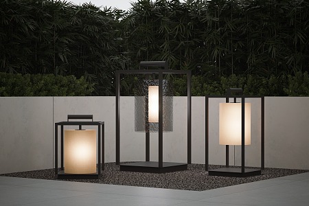 Modern Garden Lights Landscape Lights Combination Camping Lights Outdoor Lights Lawn Lights Floor Lights Community Lights 3d model