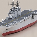 destroyer aircraft carrier warship ship cruiser 3d model