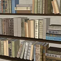 Well Arranged Books And Magazines On Multiple Shelves With Various Colors Sizes And Bindings
