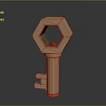 Key Door Key Gold Key Silver Key Ancient Key Cartoon Key Animation Key Realistic 3d model
