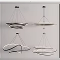 Modern chandelier 3d model