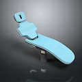Light Blue Modern Comfortable Recliner Chair with Adjustable Backrest and Footrest