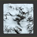 Snow Covered Mountain Range With Rocky Peaks And Natural Landscape
