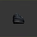 Dark Blue Suede House Slippers With Velcro Strap And Fleece Lining