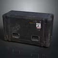 Durable Heavy Duty Black Equipment Case With Handles And Sticker Labels