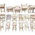 Rattan Leisure Chairs In Various Styles For Modern Home Decor