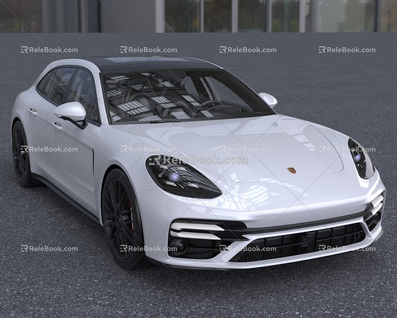 2022 Porsche Paramela Sedan Luxury Car 3d model