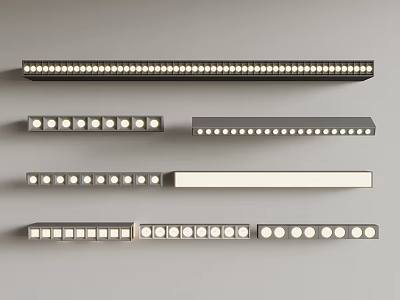 Various LED Downlights And Spotlights With Different Designs For Indoor Lighting 3d model