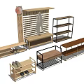 Modern Shoe Cabinet Various Designs With Wooden Shelves Metal Frames And Seating Bench
