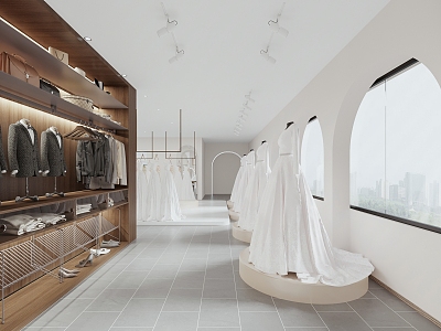 Modern Bridal Shop 3d model