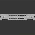White Modern Train Carriage Model With Multiple Windows And Reflective Surface