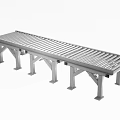Industrial Metal Roller Conveyor With Heavy Duty Frame And Rolling Belt