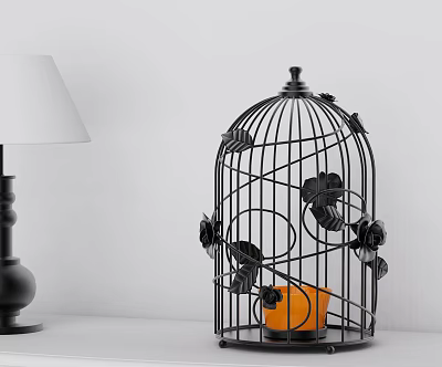 Modern Bird Cage Bird Cage 3d model