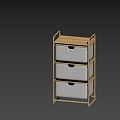 Nordic Storage Box Rack 3d model