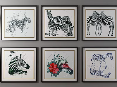 Modern Animal Painting Hanging Painting 3d model Modern Animal Painting Hanging Painting 3d model