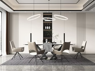 Modern Restaurant Home Restaurant 3d model