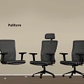 Pollform Three Different Style Modern Office Chairs With Mesh Design