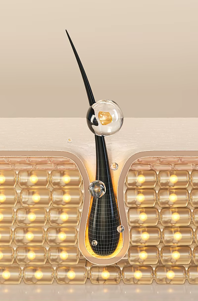 Elegant Glass Sphere Decorative Black Line With Illuminated Honeycomb Pattern Background 3d model