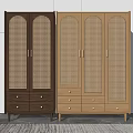Nordic wardrobe combination 3d model