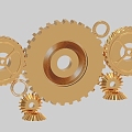 industrial gear transmission gear 887 3d model