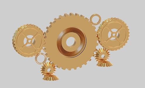 industrial gear transmission gear 887 3d model