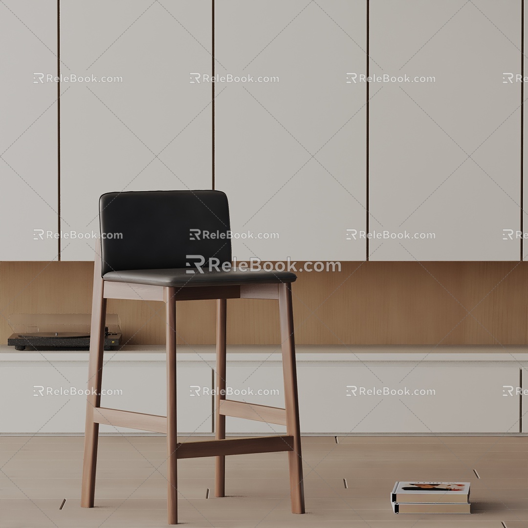 Modern Bar Chair 3d model