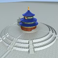 Chinese-style Temple of Heaven Pavilion 3d model