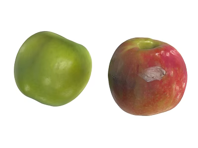 Apple Red Apple Green Apple Fruit Green Apple 3d model