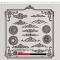 Ornate Classical Carvings Collection with Decorative Patterns and Various Shapes in Vintage Design