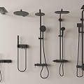 Shower Top Shower Towel Rack Bathroom Hardware Shower 3d model