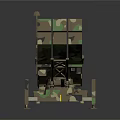 Camouflage Military Weapon Launcher System With Tactical Mobile Stand Structure 3d model