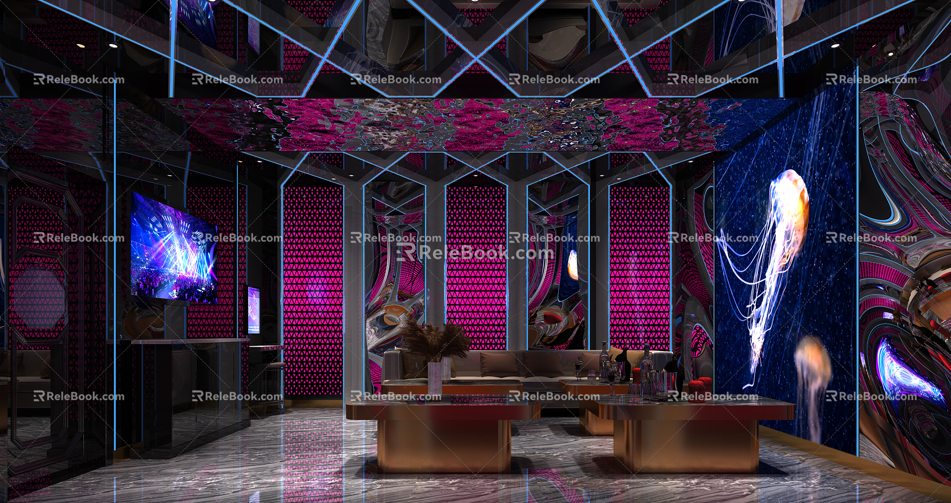 Light Luxury KTV Pie Twelve 3d model