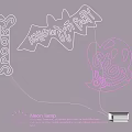 Halloween Neon Light Combinations Featuring Bone Bat Ghost Designs for Spooky Party Decor
