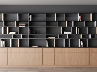 Modern bookcase model