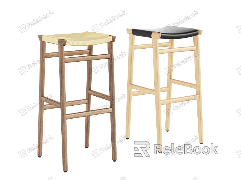 Bar stool combination simple light elegant atmosphere model