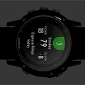 Sleek Smart Watch With Round Digital Display Black Strap And Fitness Tracking