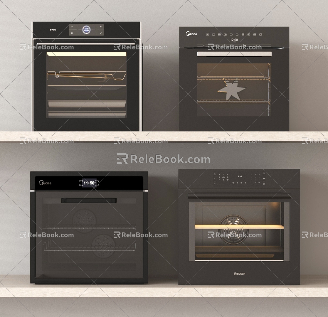 Modern Oven Steamer Electric Oven Steaming Oven 3d model