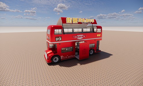 Modern Bus Carnival 3d model