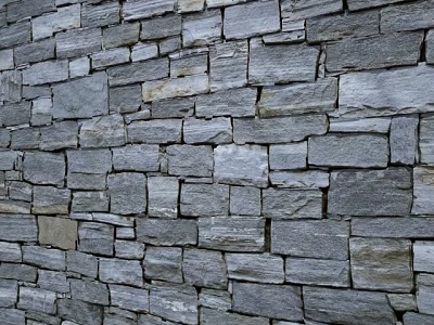 Building Exterior Wall With Natural Stacked Stone Texture And Classic Design 3d model