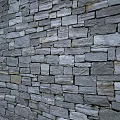 Building Exterior Wall With Natural Stacked Stone Texture And Classic Design