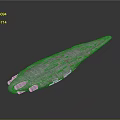Futuristic Streamlined White Object 3D Model With Textured Surface And Smooth Design 3d model