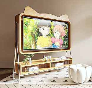 Removable TV stand 3d model